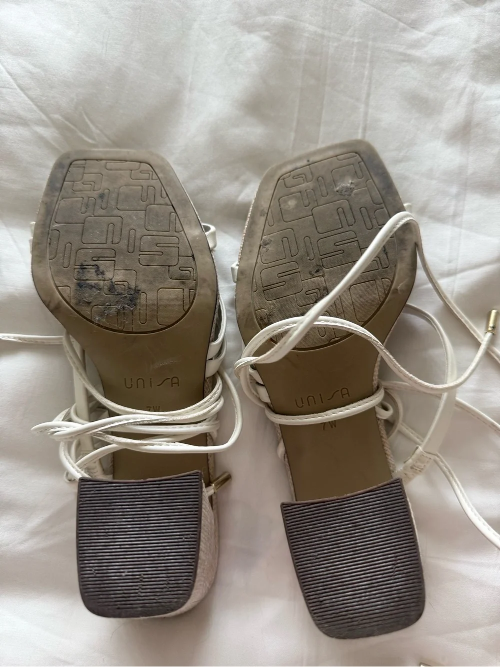 UNISA Strappy Square-Toe Sandals